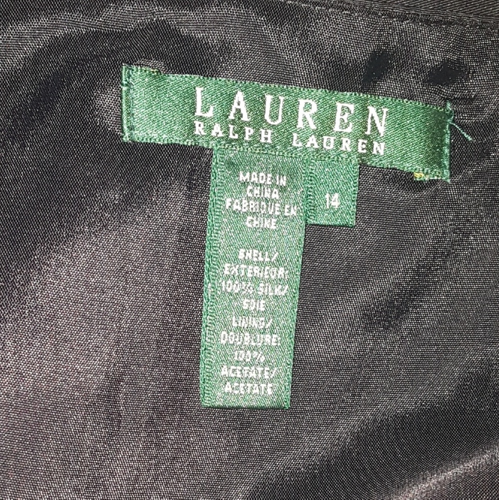 Lauren silk skirt. Black. Absolutely beautiful. - Picture 2 of 7